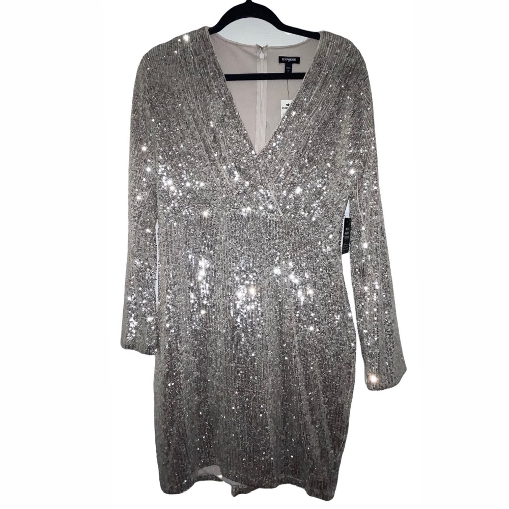 Full Sequin Fitted Party Dress